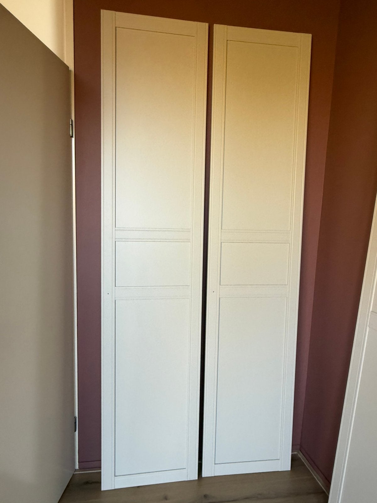 4 IKEA FLISBERGET deuren lichtbeige, Huis en Inrichting, Ophalen, 200 cm of meer, 50 tot 100 cm, Zo goed als nieuw