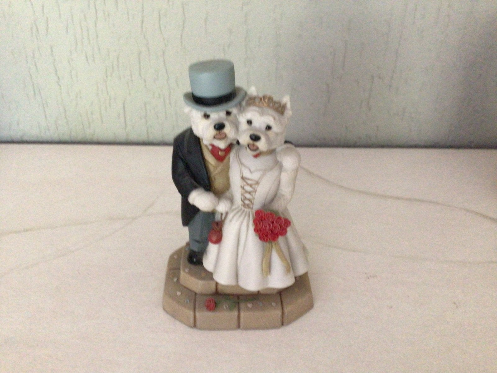 Doggie People Westies Forever Bruidspaar Beeldje, Ophalen of Verzenden, Zo goed als nieuw, Hond of Kat, Beeldje of Figuurtje