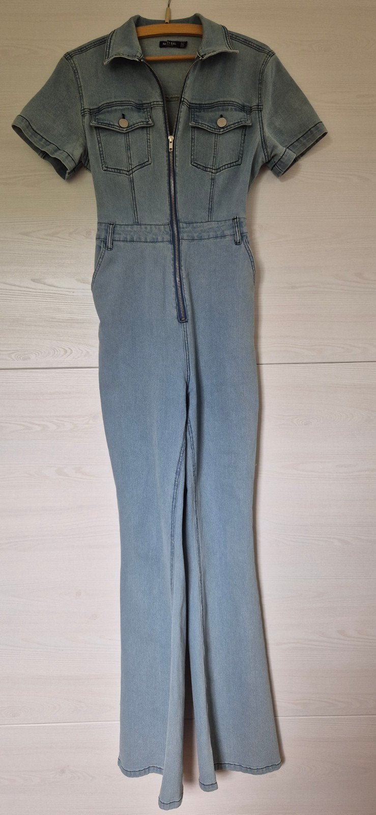 Jumpsuit denim voor de lange dames, Maat 38/40 (M), Blauw, Ophalen of Verzenden, Zo goed als nieuw