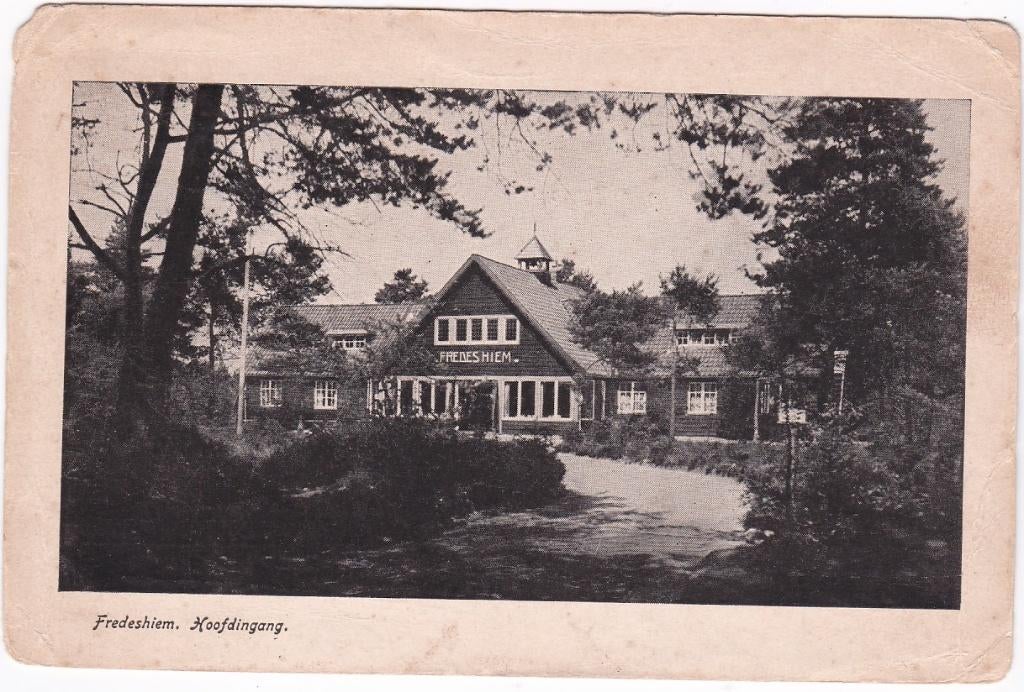 Steenwijk / De Bult (Ov) Hoofdingang Friedesheim 1938., Verzamelen, Verzenden, 1920 tot 1940, Gelopen, Overijssel