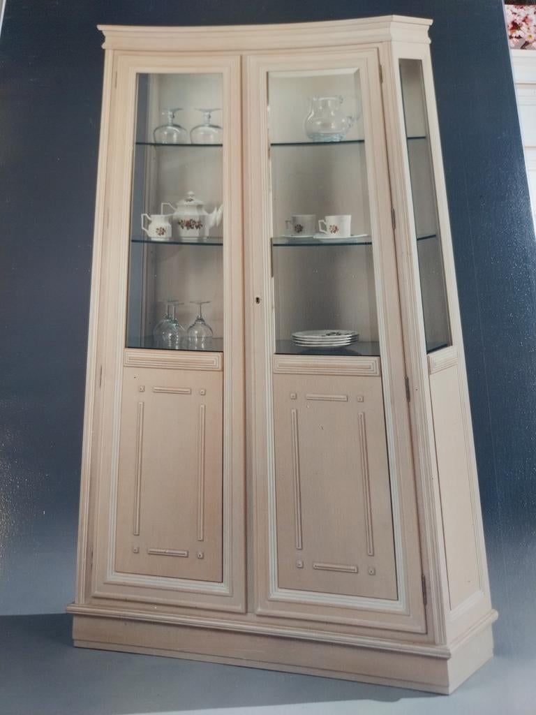 Elegante Vitrine Showkasten Harmony Walraven & Bevers, Ophalen, 100 tot 150 cm, Glas, Klassiek, Elegant