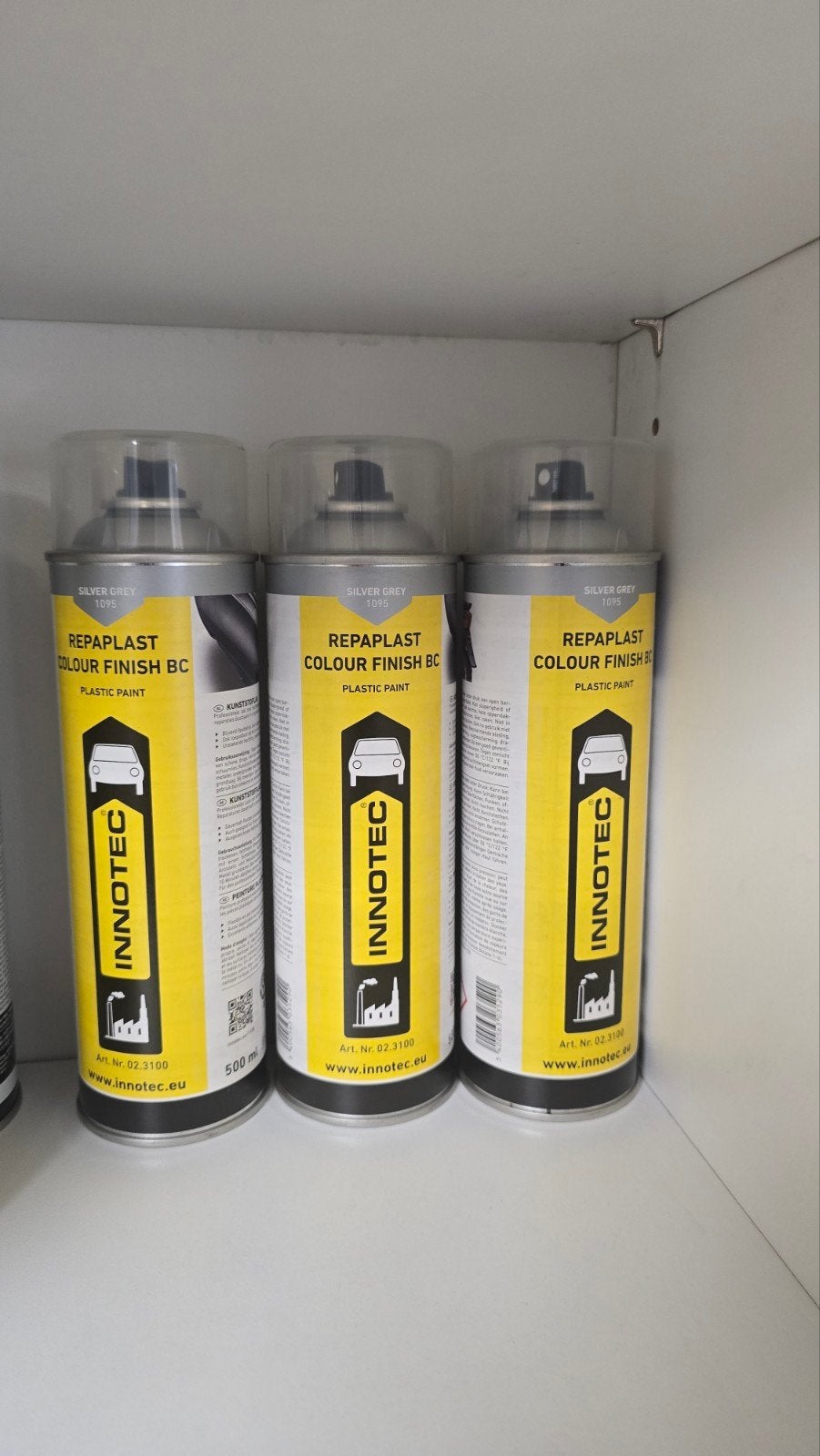 3x Innotec Repaplast Colour Finish BC - Silver Grey 1095, Ophalen of Verzenden