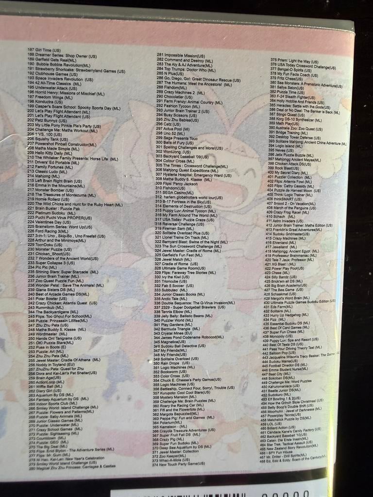 Nintendo DS Game - 468 Spellen incl. POKÉMON, Nintendo, Nintendo, 1 speler, Nieuw