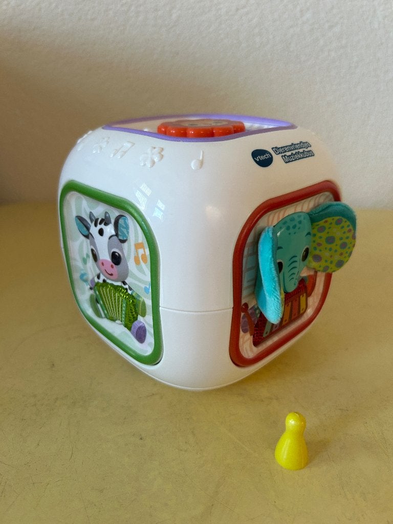 VTech Dierenvriendjes Muziekkubus, Ophalen of Verzenden, Zo goed als nieuw, 6 maanden tot 2 jaar