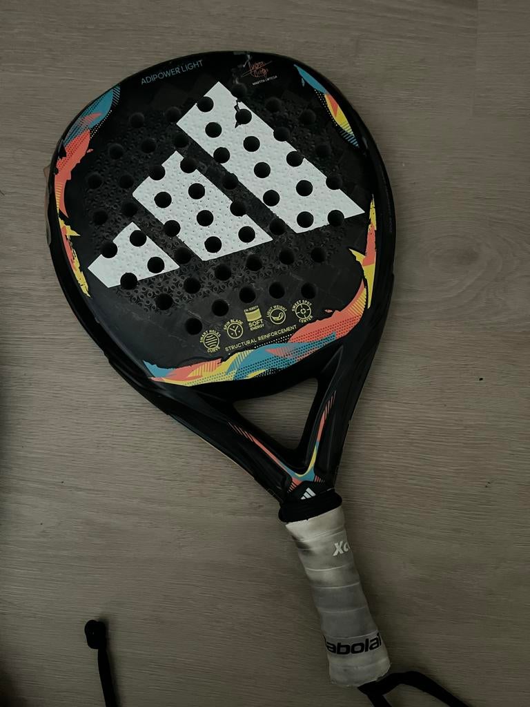Adidas Adipower Light Padel Racket - Gebruikt met scheur, Ophalen of Verzenden, Gebruikt