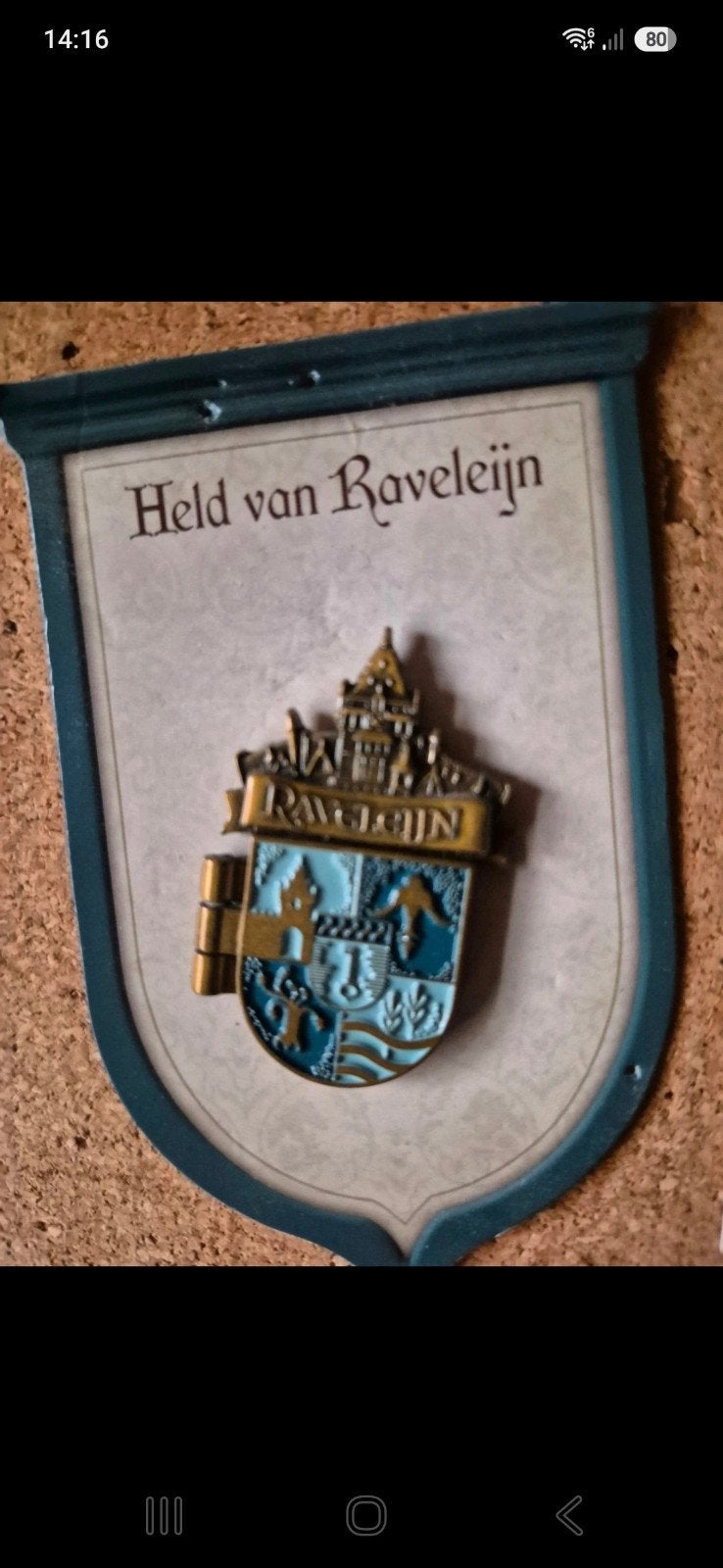 Efteling Raveleijn pin - Wapen van Raveleijn, Verzamelen, Efteling, Zo goed als nieuw, Button of Speldje, Ophalen of Verzenden