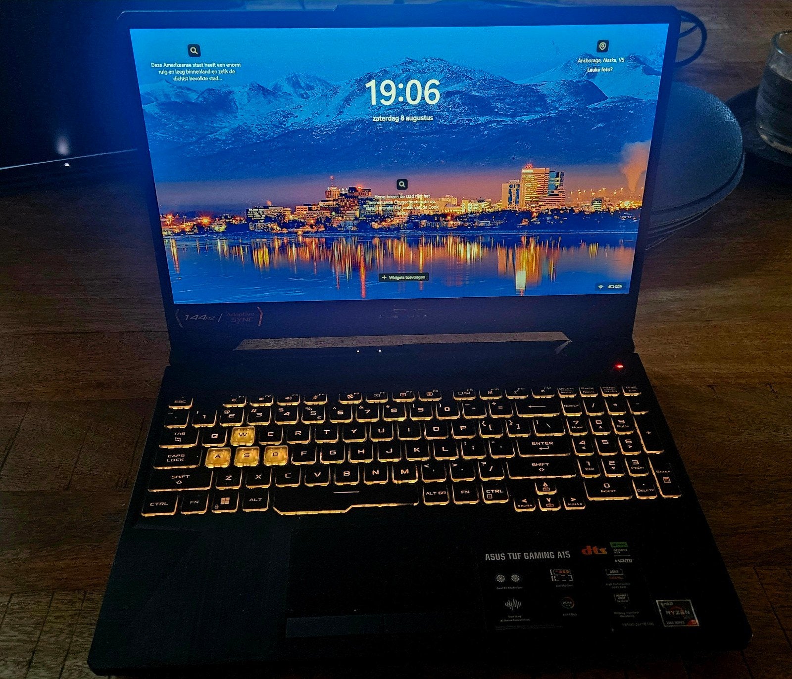 ASUS TUF Gaming A15 FA506NC-HN001W, Ophalen, Met videokaart, ASUS, Zo goed als nieuw