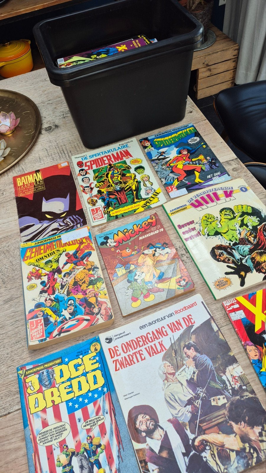 DOOS VOL STRIPBOEKEN! O.a. X-MAN, MARVEL, HULK, Meerdere comics, Ophalen, Gelezen, Europa