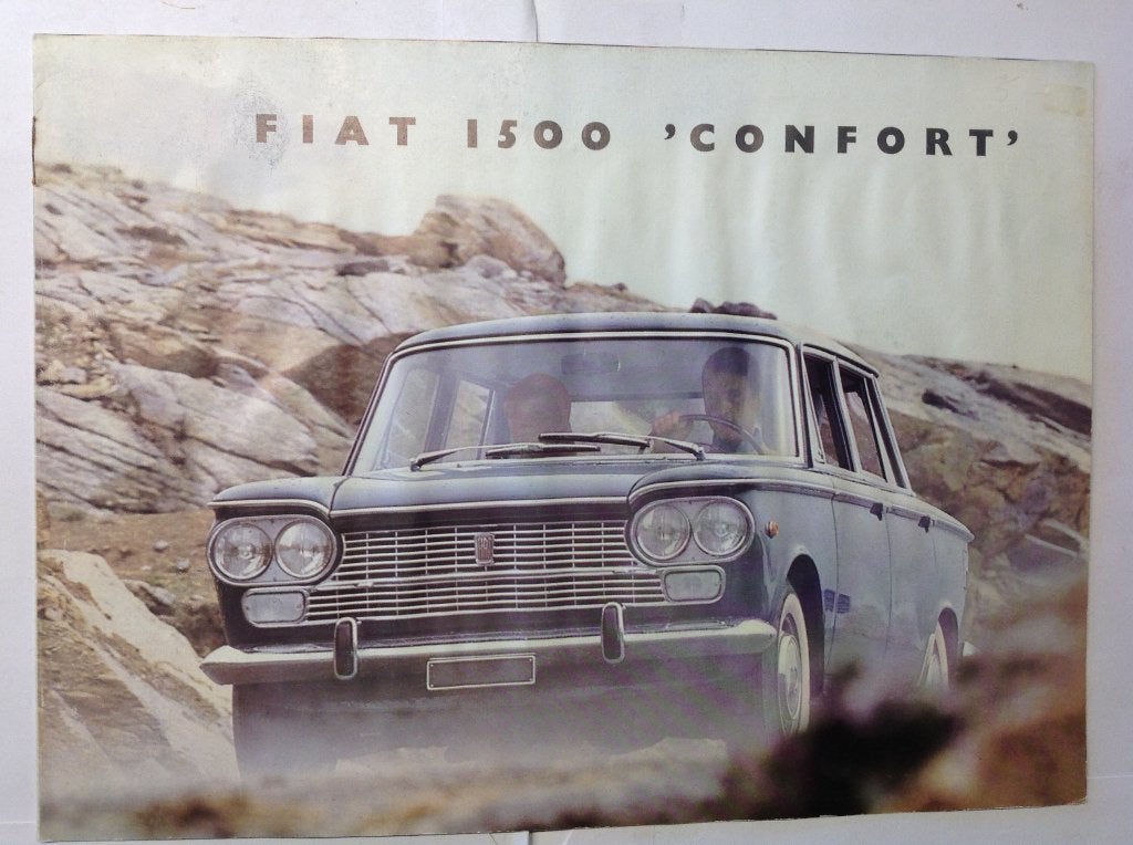 Fiat 1500 Confort folder NED 8 blz 1967, Ophalen of Verzenden, Zo goed als nieuw, Overige merken