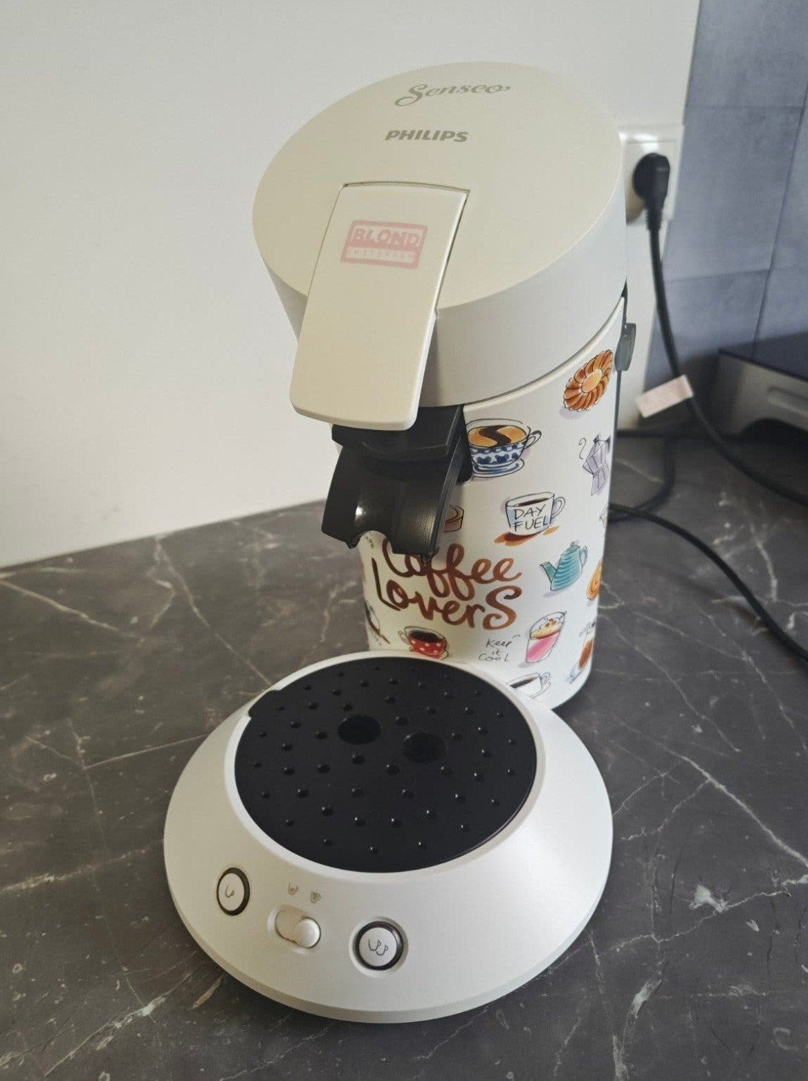 Philips Senseo Koffiezetapparaat - Blond Amsterdam, Witgoed en Apparatuur, Ophalen, Gebruikt, Koffiemachine, 2 tot 4 kopjes