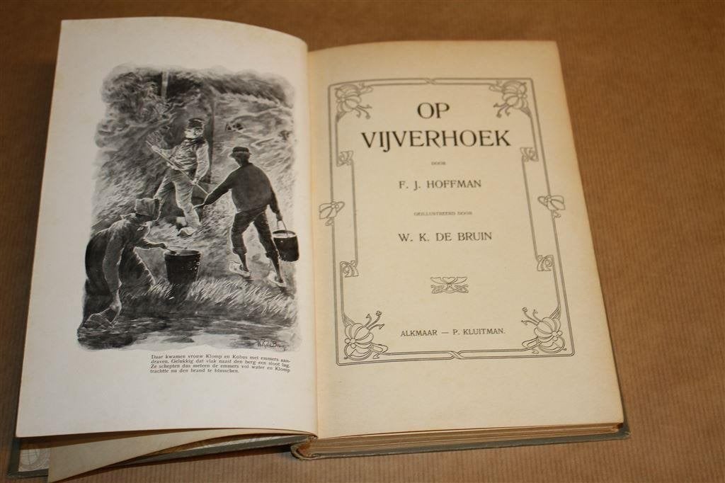 Op vijverhoek. Hoffman. Kluitman 1e druk 1907., Ophalen of Verzenden, Gelezen