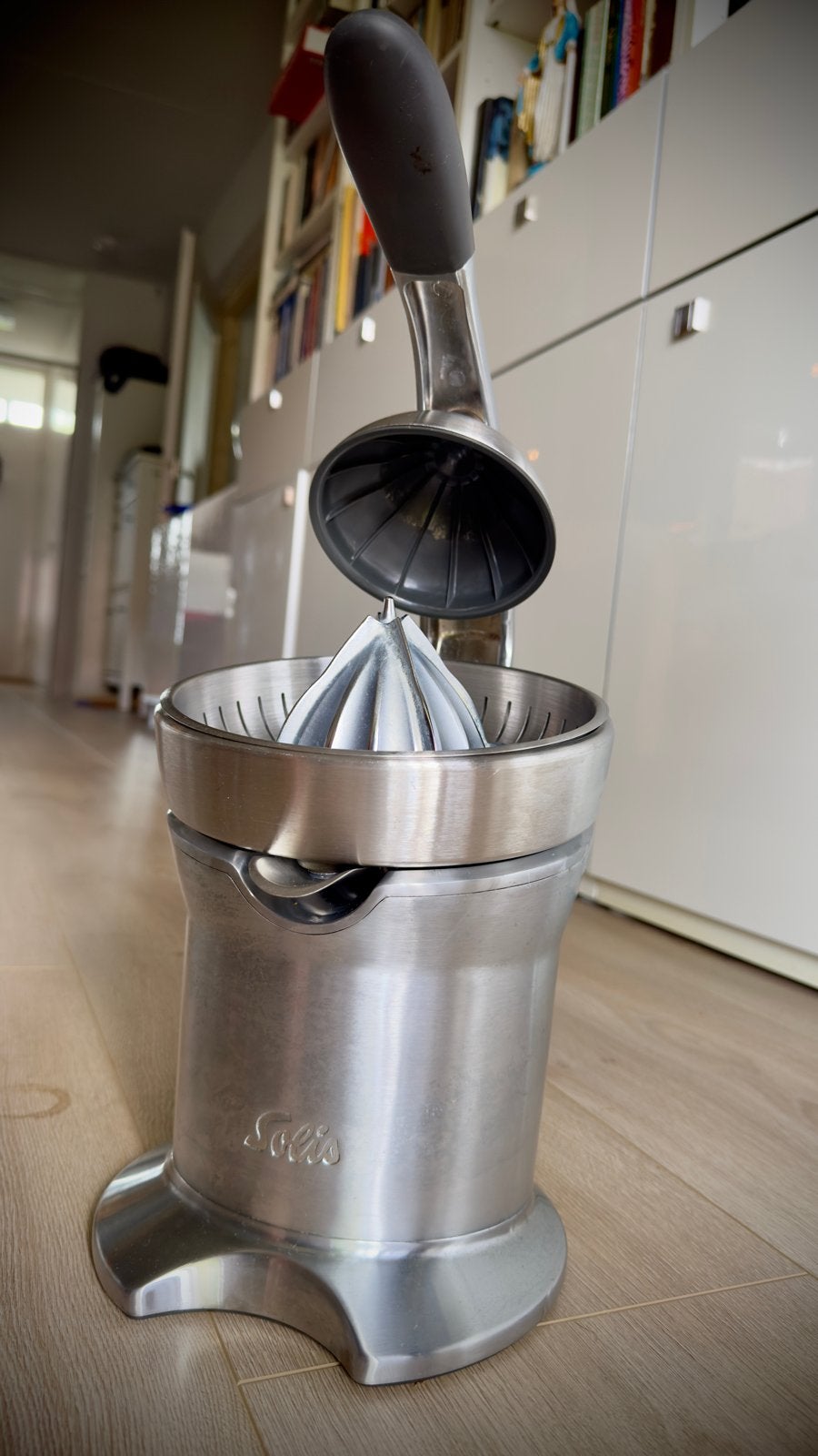 Solis Professionele Citruspers Type 845 RVS - Top Kwaliteit, Ophalen of Verzenden, Zo goed als nieuw, Vaatwasserbestendig, Minder dan 1 liter