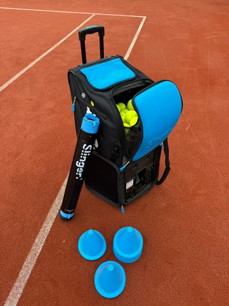 Te huur: Tennis ballenmachine – Trainen zonder partner!, Sport en Fitness, Tennis, Nieuw, Overige typen, Overige merken, L00, Ophalen