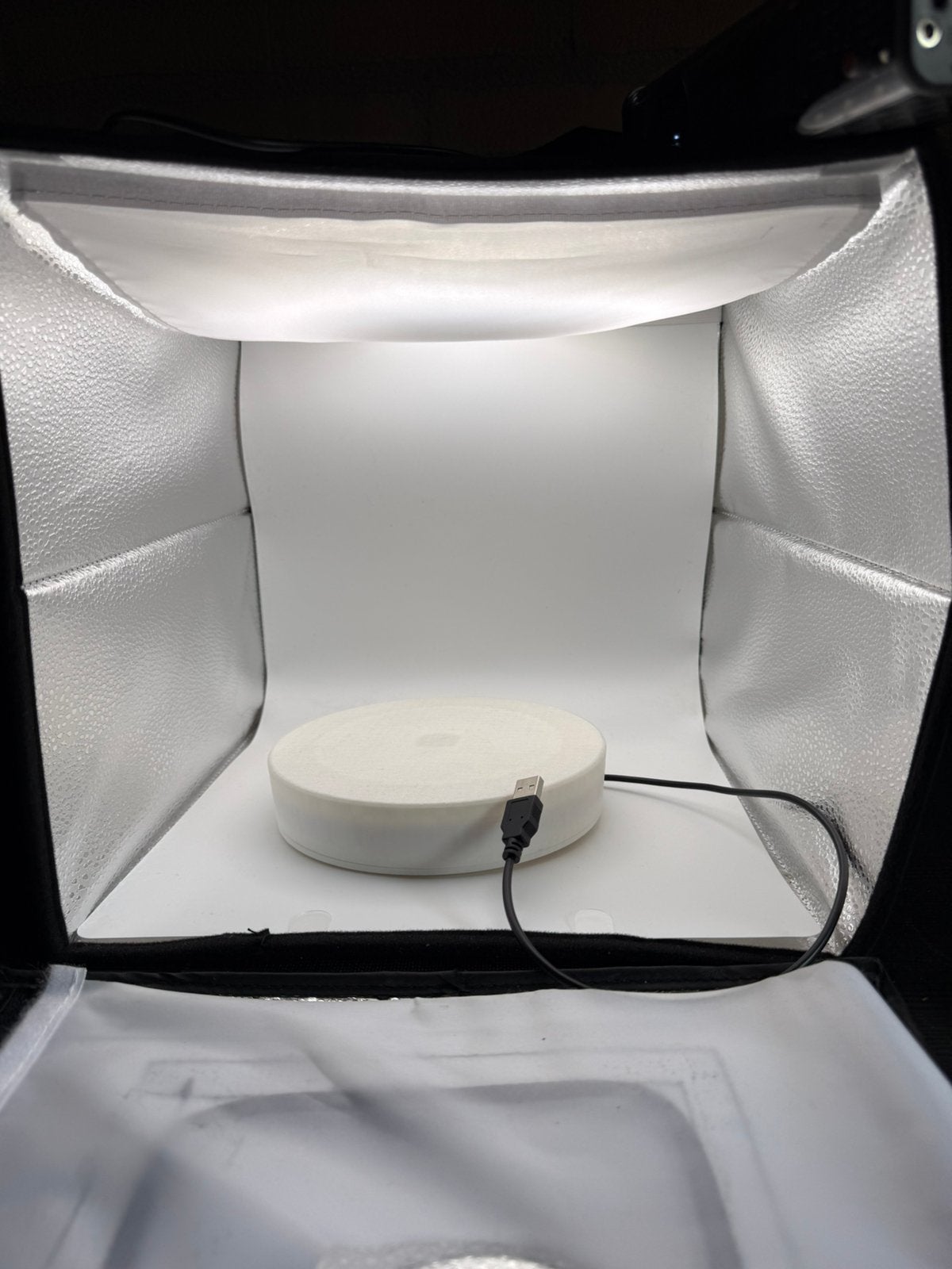 light box met draaitafel USB, Audio, Tv en Foto, Fotografie | Fotostudio en Toebehoren, Ophalen of Verzenden, Zo goed als nieuw