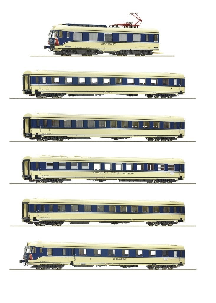 Roco 73056: digitaal zesdelig treinstel Transalpin ÖBB, Treinset, Gelijkstroom, Ophalen of Verzenden, Zo goed als nieuw