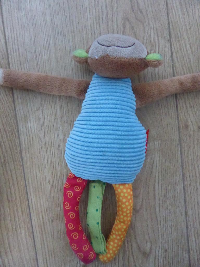 Sigikid Aap Knuffel - Kleurrijk en Zacht, Ophalen of Verzenden, Zo goed als nieuw, Middelgroot (20 tot 80 cm), Meerkleurig