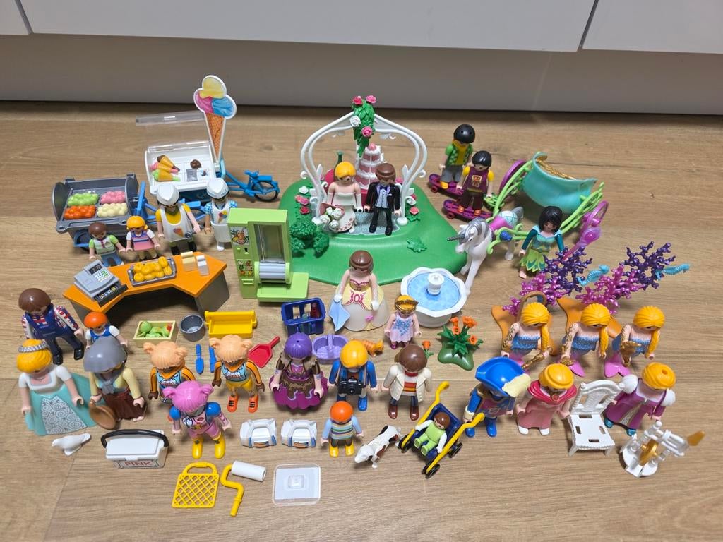 Veel Playmobil setjes (trouwpartij, prinsessen, ijscoman etc, Ophalen of Verzenden, Gebruikt