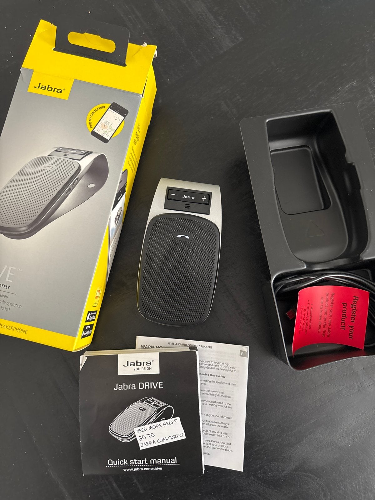 Jabra DRIVE Bluetooth Carkit Speakerphone - Nieuw in doos, Opbouw, Universeel, Complete carkit, Nieuw