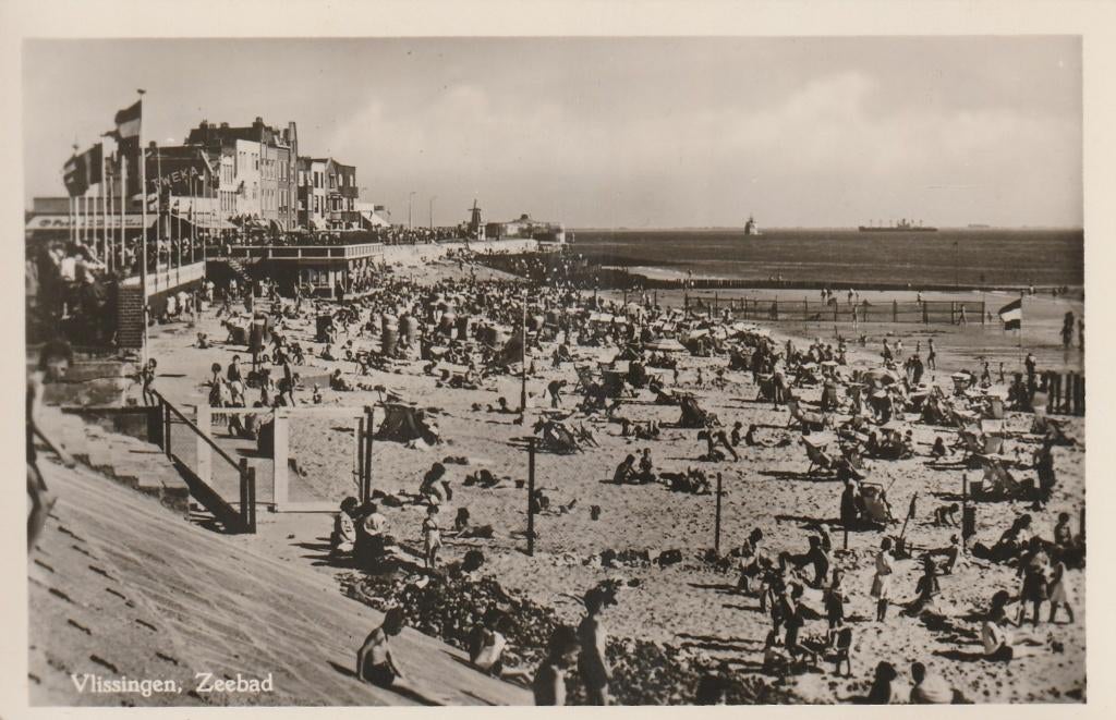 VLISSINGEN Zeebad, Verzamelen, Verzenden, 1940 tot 1960, Ongelopen, Zeeland