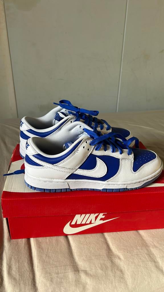 Nike Dunk Racer Blue, Ophalen, Blauw, Sneakers of Gympen, Gedragen
