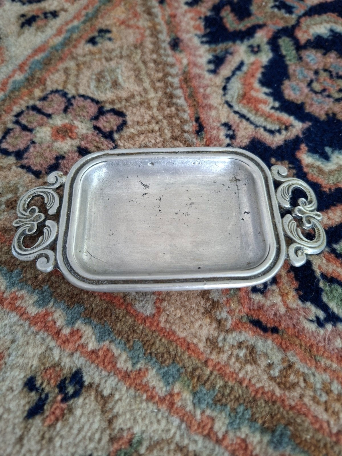 Vintage Etain Schoteltje - 95% Tin Decoratie, Ophalen