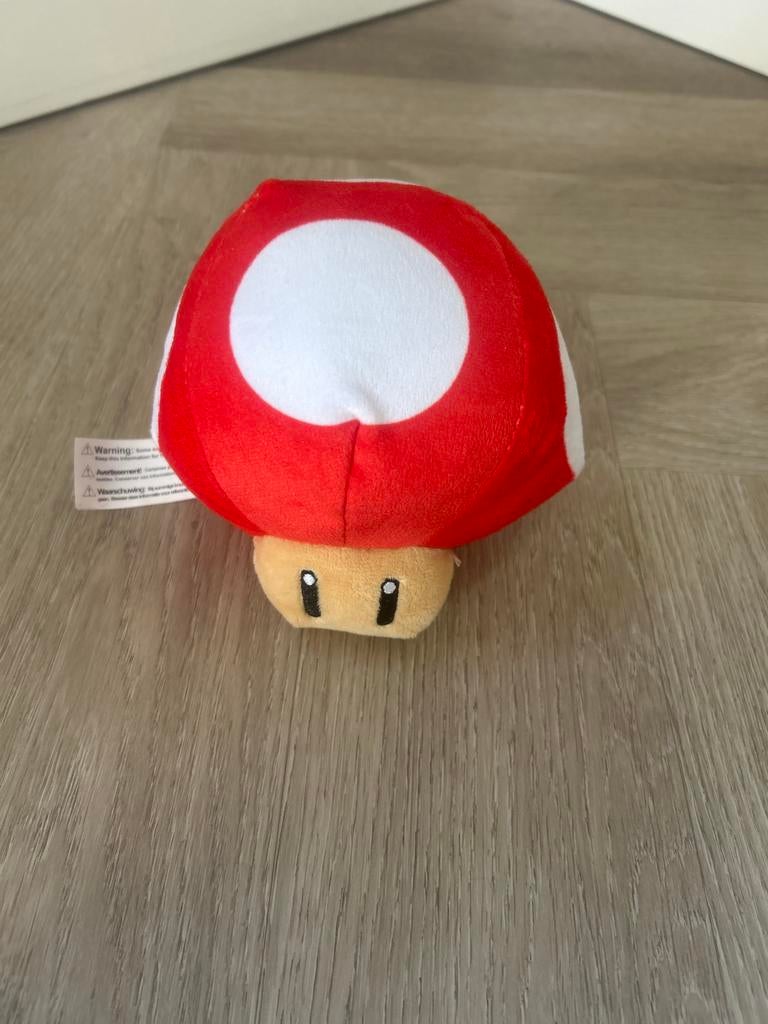 Super Mario Paddenstoel Knuffel - Nieuwstaat, Ophalen of Verzenden, Zo goed als nieuw