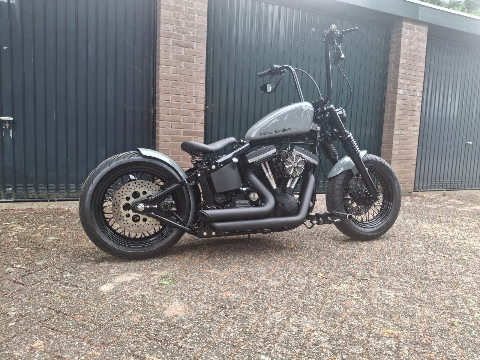 Unieke Harley FXST Softail 1340 Evo Bobber, Motoren, Motoren | Harley-Davidson, 2 cilinders, 1340 cc, Gebruikt, Particulier