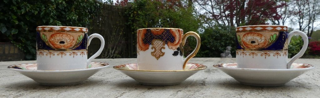 Royal Albert Crown China England 3 Espresso Kop en Schotels, Ophalen of Verzenden