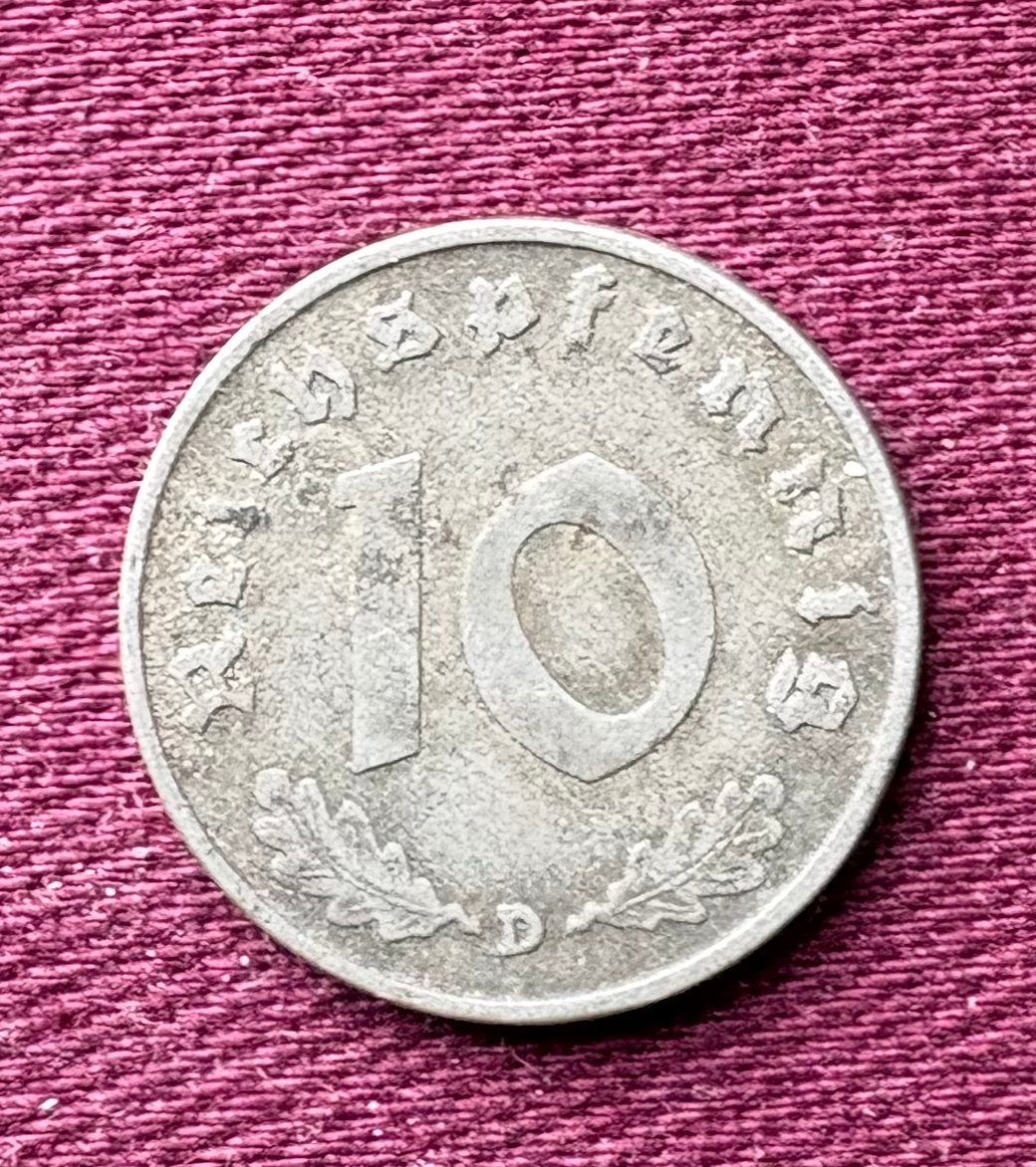 Originele Duitse 10 Reichspfennig munt uit 1940, Ophalen of Verzenden