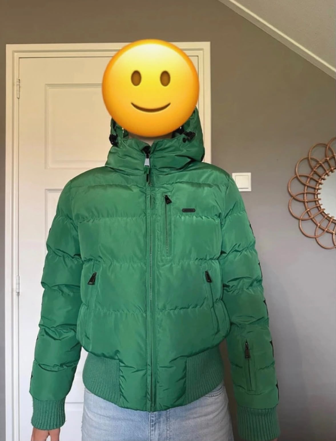Airforce groene ski-/winterjas met Sterren Maat S, Ophalen of Verzenden, Zo goed als nieuw, Maat 36 (S), Jack