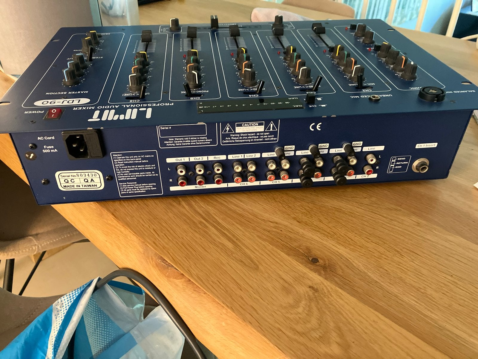 LDJ-90 Professionele Audio Mixer, Ophalen, Gebruikt, 5 tot 10 kanalen, Microfooningang