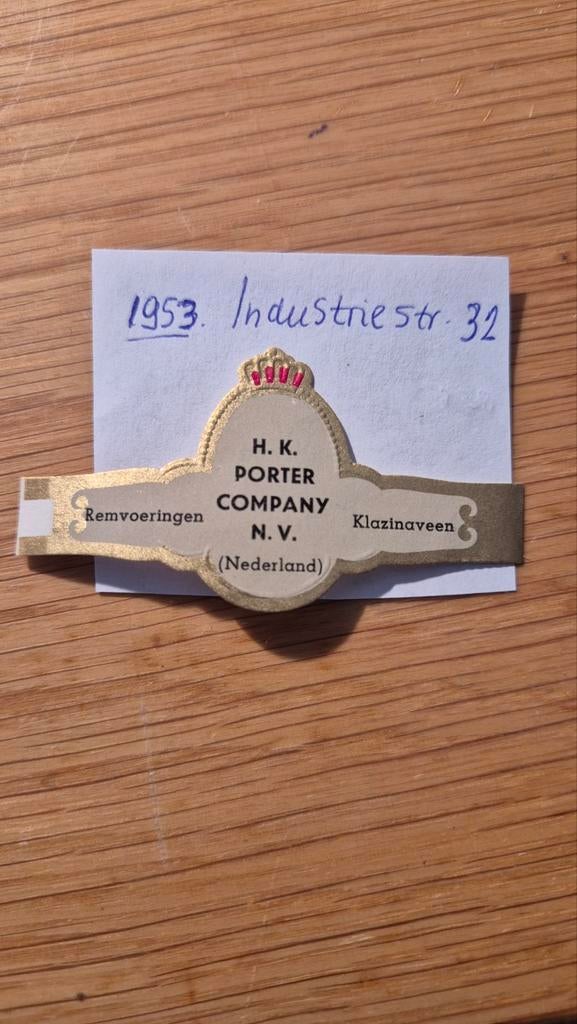 Sigarenbanden Klazinaveen, Ophalen, Zo goed als nieuw, Sigarenbandjes