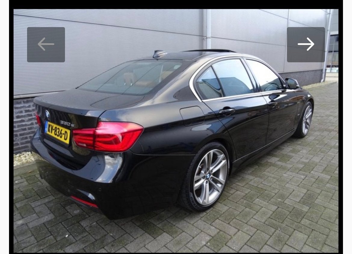 BMW 3-Serie 330e Iperformance 252pk Aut 2016 Zwart, Auto's, BMW, Automaat, 1998 cc, Achterwielaandrijving, Euro 6