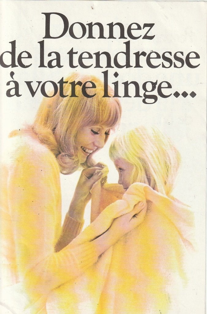 Retro reclame 1970 Silan wasverzachter jongetje handdoek, Verzenden, Overige typen