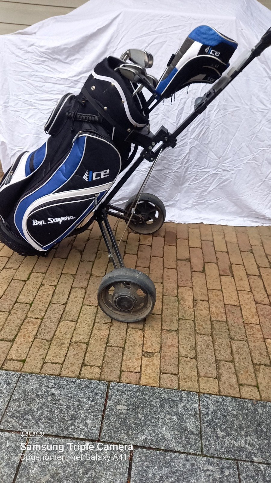 Foto 4 van golfset heren gebruikt.