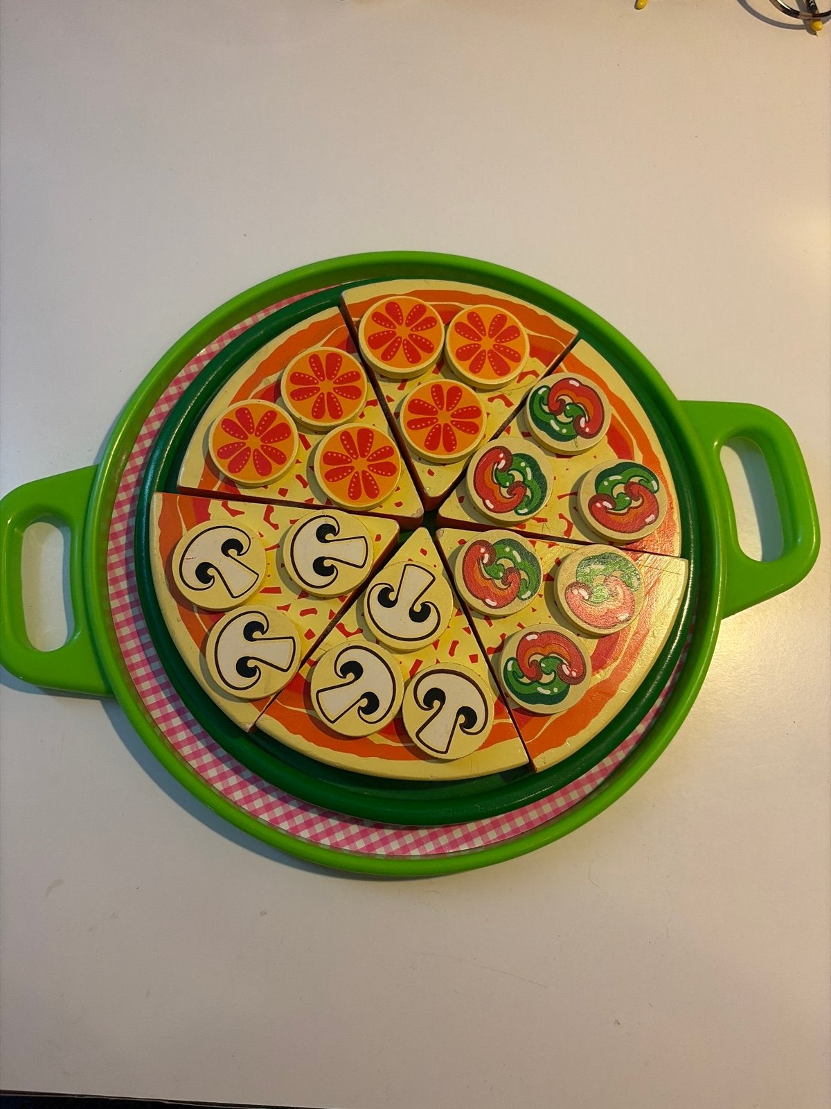 Houten speelgoed pizza met snijplank, Ophalen, Gebruikt, Jongen of Meisje