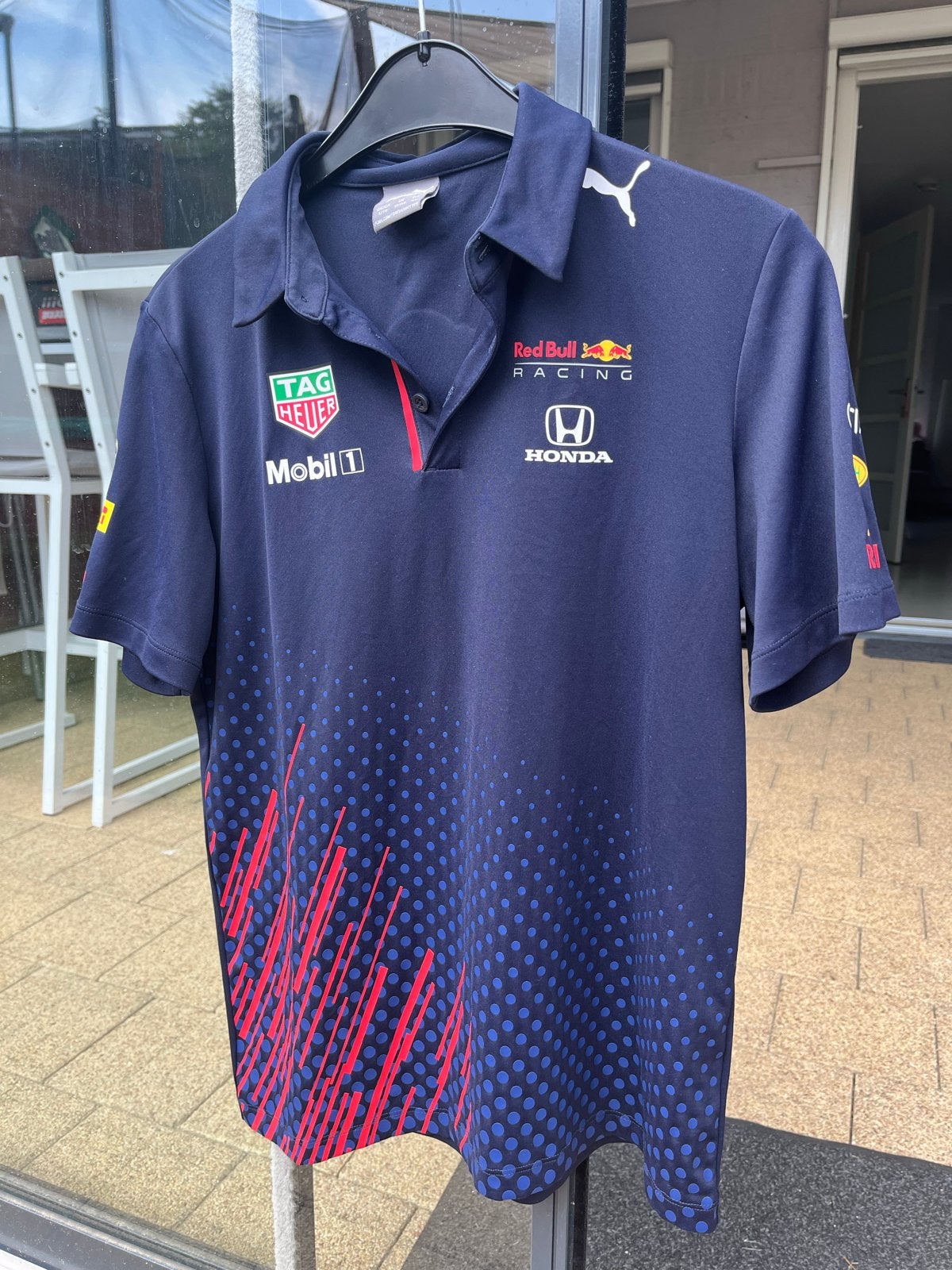 Red Bull Racing Polo Shirt Maat 164 - Zeer Goede Staat, Ophalen, Zo goed als nieuw, Jongen of Meisje, Shirt of Longsleeve