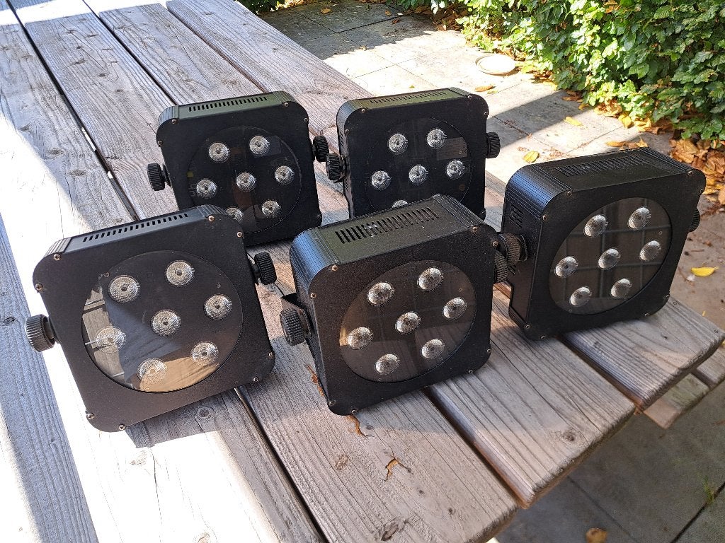 JB Systems Plano Spot 7TC LED Par  5 stuks, Muziek en Instrumenten, Licht en Laser, Ophalen of Verzenden, Gebruikt, Licht, Geluidgestuurd