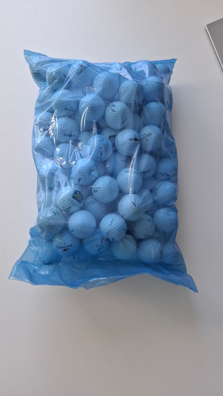 50+ Blauwe Golfballen - Gebruikt maar Goed, Sport en Fitness, Ophalen, Gebruikt, Bal(len), Overige merken