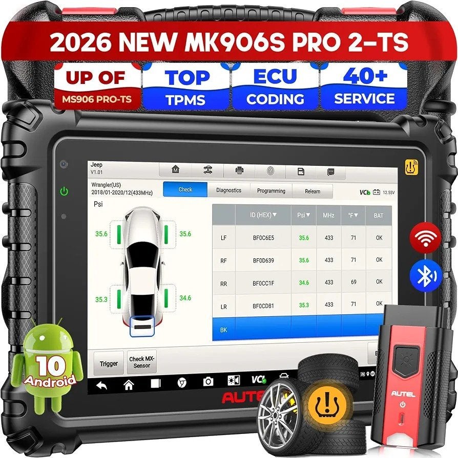 Autel MK906PRO 2 TS TPMS Apparaat Bluetooth Auto Tester OBD, Auto diversen, Autogereedschap, Nieuw, Ophalen of Verzenden