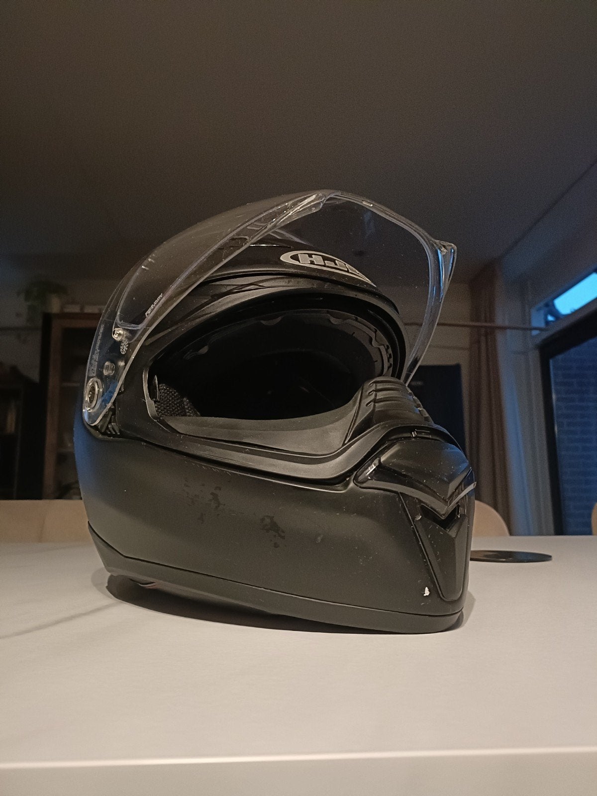 HJC helm met communicatieset HJC 10B, Ophalen, Tweedehands, Systeemhelm, HJC