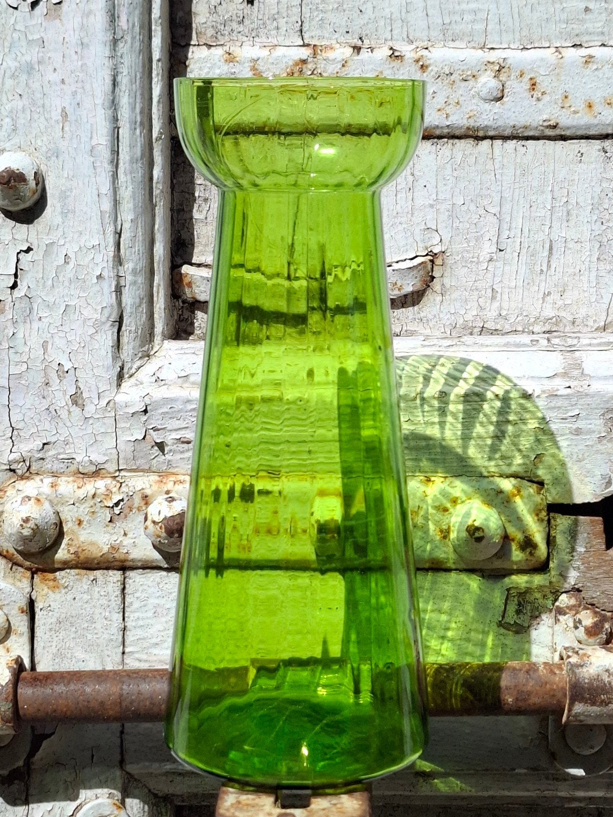 5x Oude vintage Annagroen uranium bollenglazen hyacintglas, Antiek en Kunst, Ophalen of Verzenden