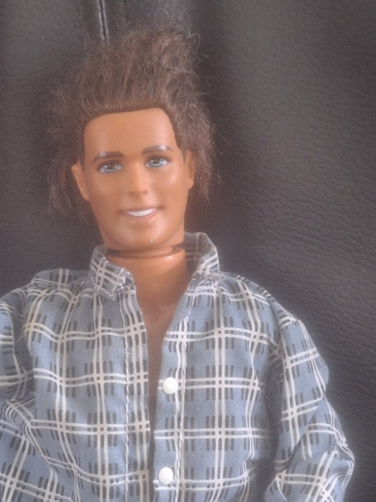 Vintage Ken pop (Mattel 1988) met geruit overhemd, Ophalen of Verzenden