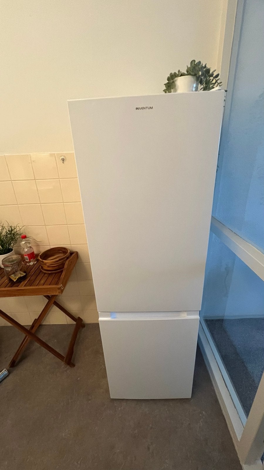 Inventum koelkast met vriesvak, zo goed als nieuw, Ophalen, Zo goed als nieuw, 45 tot 60 cm, Met vriesvak
