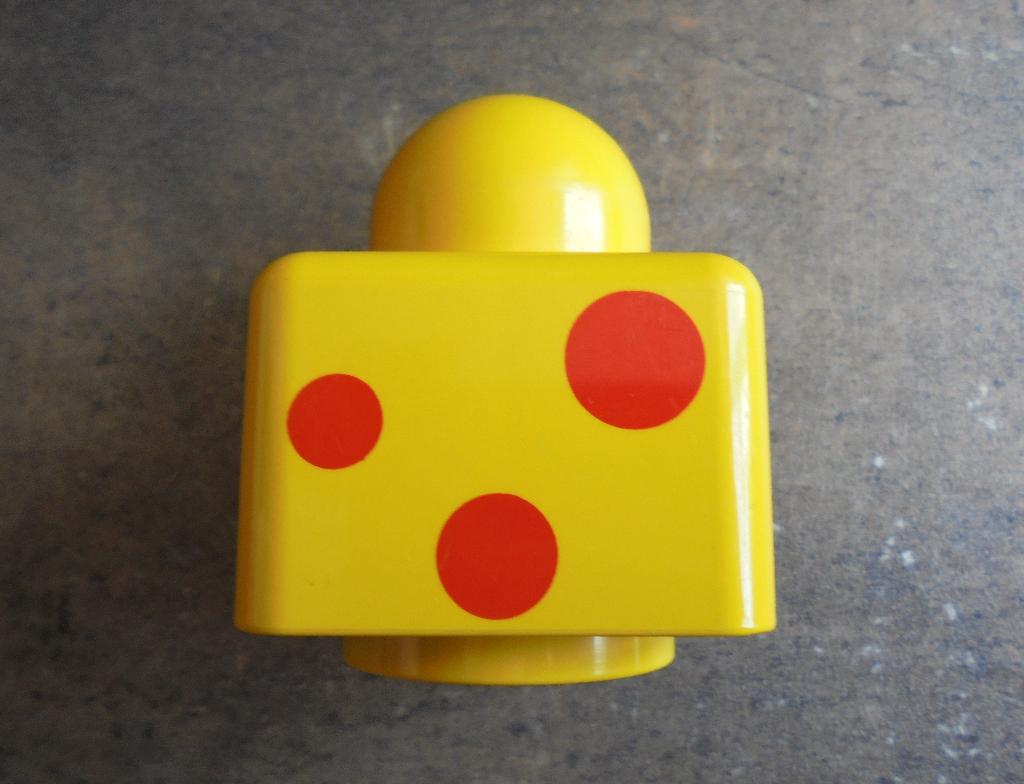 Lego Primo Brick 1x1 with Print (zie foto's) 6, Ophalen of Verzenden, Gebruikt, Losse stenen, Lego Primo