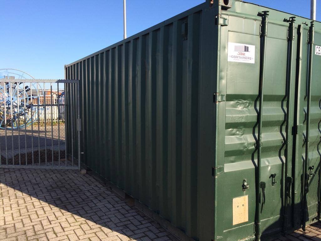 Zeecontainer te huur, Ophalen, Gebruikt