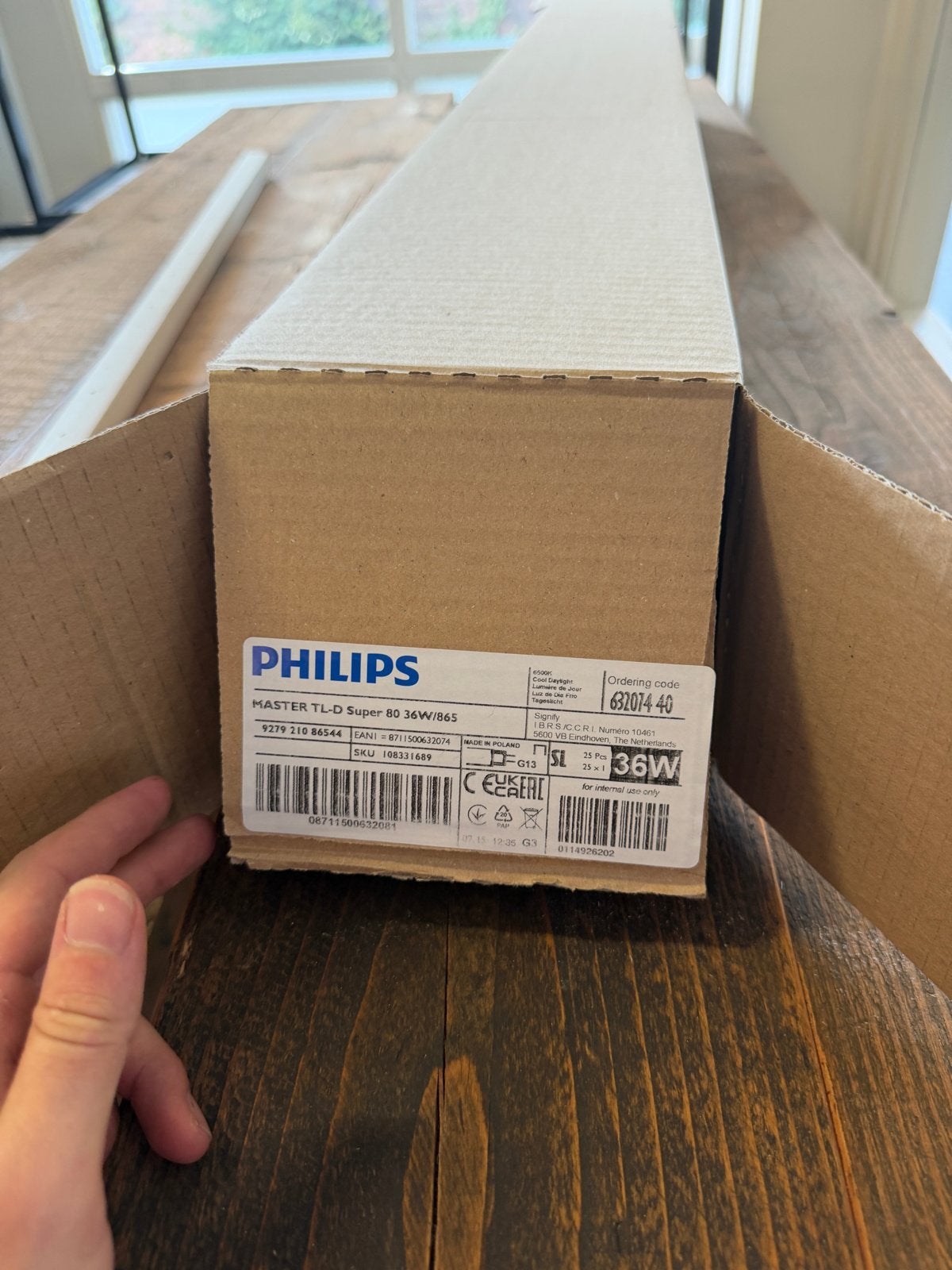 10x Philips Master TL-D Super 80 36W/865 TL buizen, Ophalen, Nieuw, Wit, Philips