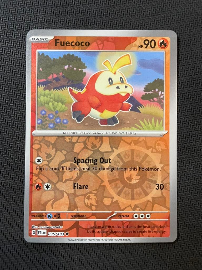 Fuecoco 035/193 Reverse Holo Paldea Evolved Packfresh, Verzenden, Zo goed als nieuw