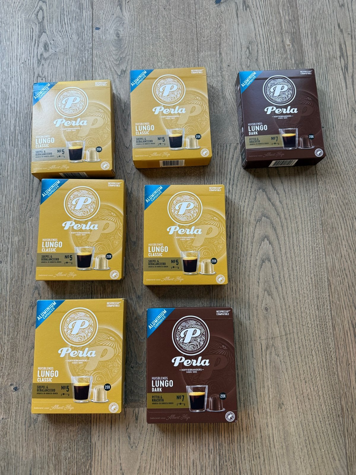 140 Perla Nespresso Compatible Lungo Classic & Dark cups, Ophalen of Verzenden, Nieuw