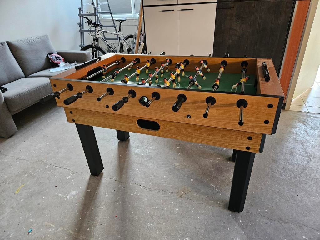 Voetbaltafel 4-in-1 (voetbal, pool, tafeltennis, airhockey), Kinderen en Baby's, Speelgoed | Speeltafels, Ophalen, Gebruikt